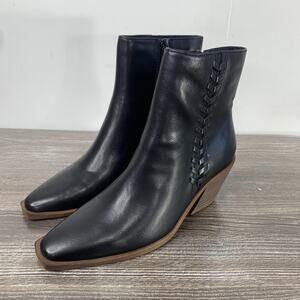 Frye‎ And Co Katara Ankle Booties Womens Size 6 Black Block Heel Boots Shoes